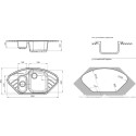 Мойка кухонная GranFest Corner C-960 E черная