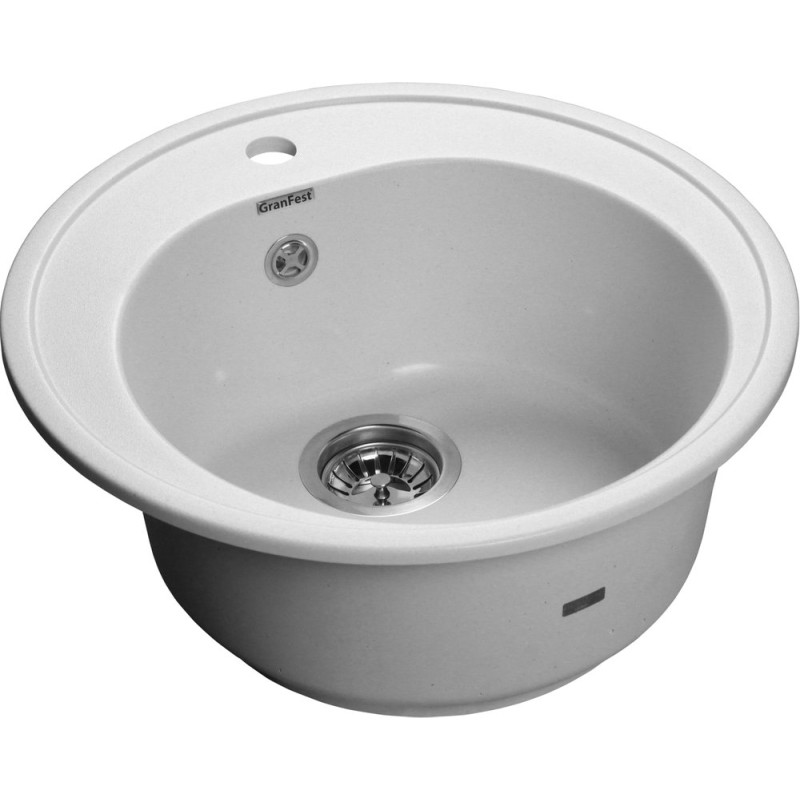 Мойка кухонная GranFest Rondo GF-R510 белый