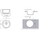Мойка кухонная GranFest Rondo GF-R510 иней
