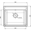 Мойка кухонная GranFest Vertex GF-V-580 графит