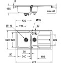 Мойка кухонная Grohe K500 31572SD0