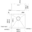 Мойка кухонная IDDIS Edifice EDI44S0i77