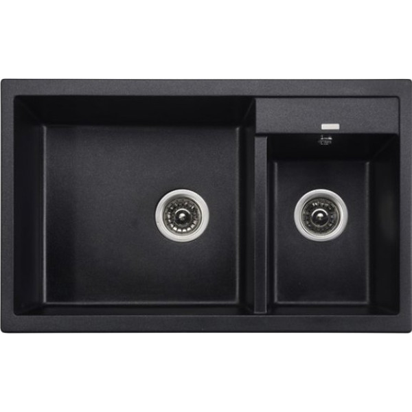 Мойка кухонная Kaiser KG2M-8050-BP черный мрамор