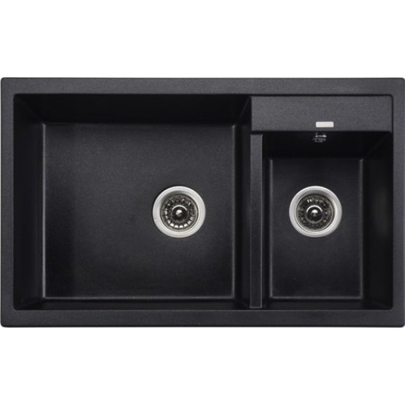 Мойка кухонная Kaiser KG2M-8050-BP черный мрамор