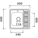 Мойка кухонная Kaiser KSS-6060 L