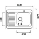 Мойка кухонная Kaiser KSS-8060 R