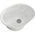 Мойка кухонная Mixline ML-GM Gloss 02 белая
