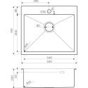 Мойка кухонная Omoikiri Akisame 59-IN нержавеющая сталь