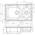 Мойка кухонная Reginox Vancouver LUX KGOKG (pallet)