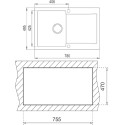 Мойка кухонная TEKA Clivo 45 B-TQ черный металлик
