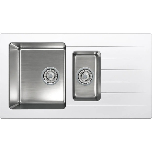 Мойка кухонная Tolero Twist TTS-890K № 923 белая
