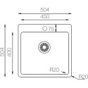 Мойка кухонная TopZero Micro ME500.500