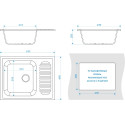Мойка кухонная ZETT lab. T015Q007 хлопок