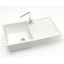 Мойка кухонная ZETT lab. T017Q001 белый лед