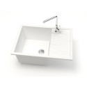 Мойка кухонная ZETT lab. T151Q001 белый лед