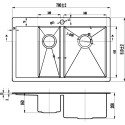 Мойка кухонная Zorg Inox R 5178-2-R