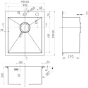 Мойка кухонная Zorg Inox X X-4551