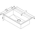 Мойка кухонная Zorg Inox X X-7551
