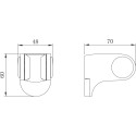 Настенный держатель Lemark LM8083C поворотный