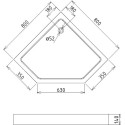 Поддон для душа Gemy ST09T 80х80 см