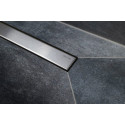 Поддон для душа Pestan Confluo Board 40007822SS 120x120, под плитку со встроенным лотком, решетка хром матовый
