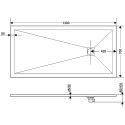 Поддон для душа RGW Stone Tray ST-0137W 70х130 с сифоном