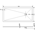 Поддон для душа RGW Stone Tray ST-0168G 80х160 с сифоном
