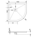 Поддон для душа RGW Stone Tray ST/R-0100W 100х100 с сифоном
