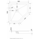 Поддон для душа RGW Stone Tray ST/T-0099G 90х90х2,5 с сифоном
