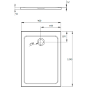 Поддон для душа Radaway Doros F 120x90