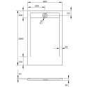 Поддон для душа Radaway Teos F 100x80, black