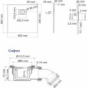 Поддон для душа Wasserkraft Elbe 74T03 90x90