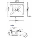 Поддон для душа Wasserkraft Elbe 74T19 100х100