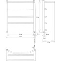 Полотенцесушитель электрический EWRIKA Сафо FT 70х50 R, хром