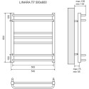 Полотенцесушитель электрический Lemark Linara П7 50x60