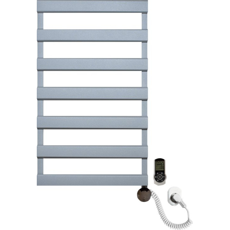 Полотенцесушитель электрический Luxrad Scala New 065441 84х50 R, серый, терморегулятор selmo smart programm с пультом