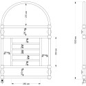 Полотенцесушитель электрический Secado Рим 60х100 (28/28) R