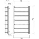 Полотенцесушитель водяной Domoterm Лаура П7 50x70, хром