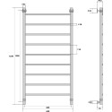 Полотенцесушитель водяной Energy Classic 120x60