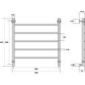 Полотенцесушитель водяной Energy Classic 60x60