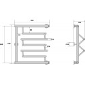 Полотенцесушитель водяной Energy Prima 50x50