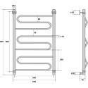 Полотенцесушитель водяной Energy Sonata 80x50