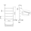 Полотенцесушитель водяной Secado Агата 3 50x80 (32/18)