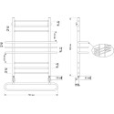 Полотенцесушитель водяной Secado Палермо 50x80 (32/18)