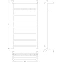 Полотенцесушитель водяной Secado Триада 1 КСП 100x50, хром