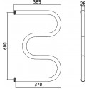 Полотенцесушитель водяной Стилье М-образный 60х40