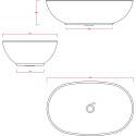 Раковина ArtCeram La Ciotola LCL002 накладная