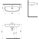 Раковина Bien Vokha MDLS09001FD1B7000 90 см, черная матовая