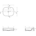 Раковина Galassia SmartB 7401 55x45