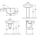 Раковина Jacob Delafon Odeon Up E4755G 56 см